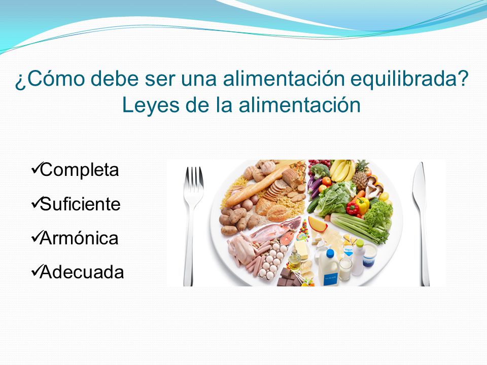 Alimentacion suficiente completa armonica adecuada